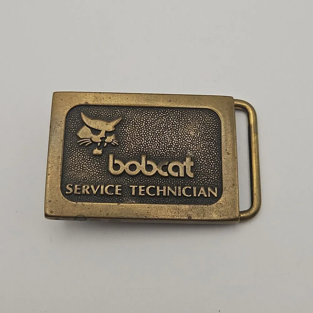 Bobcat Belt Buckle Service Technician Vintage